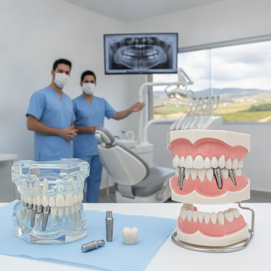 Diferença entre Implante e Prótese Dentária em Flores da Cunha