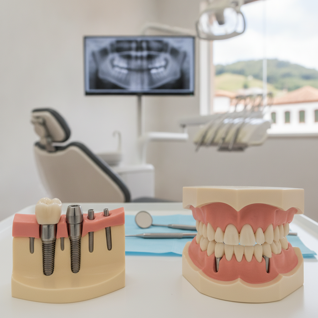 Diferença entre Implante e Prótese Dentária em Flores da Cunha