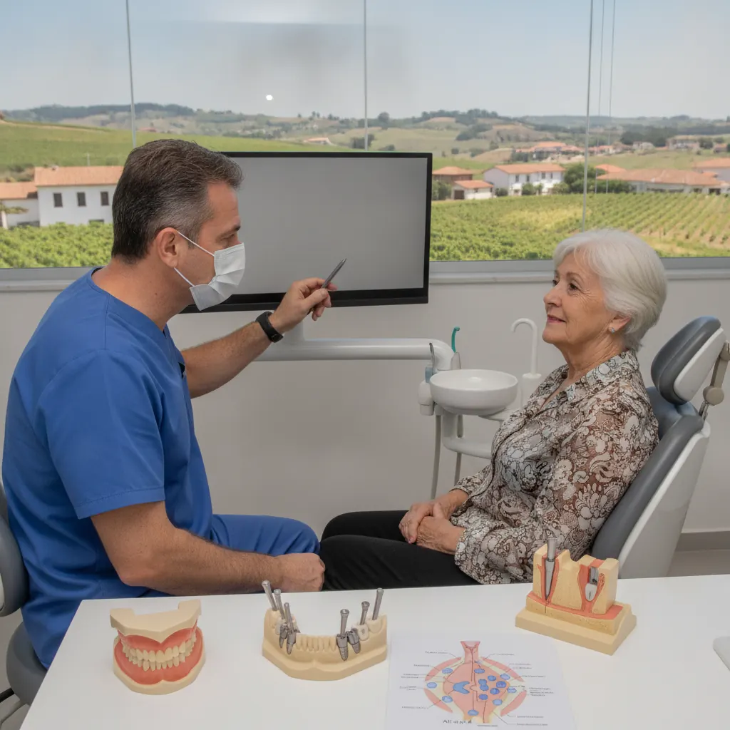 Implante dentário e osteoporose: o que saber em Flores da Cunha