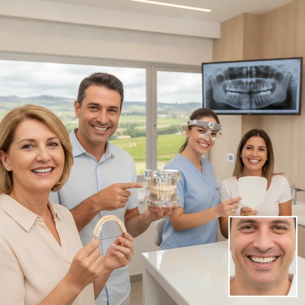 Implante Dentário Muda a Aparência do Rosto em Flores da Cunha